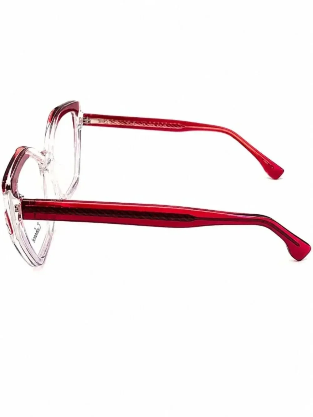 Enhance EN4488 Red Crystal 54-17-150 Eyeglass Frames